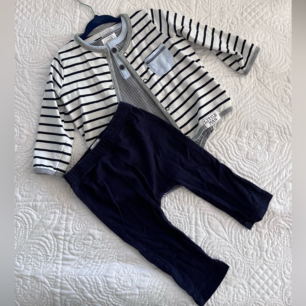 Mud Pie three piece set, 9-12M